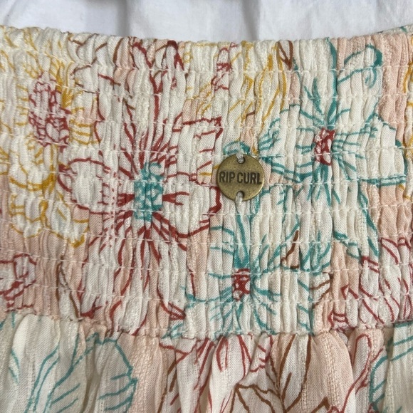 Ripcurl Skirt Floral Tied Beach Coastal Cow girl Size Medium - Picture 9 of 11